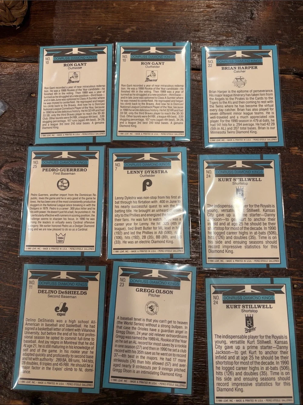90 Donruss Diamond Kings Baseball Trading Cards - Picture 2 of 2